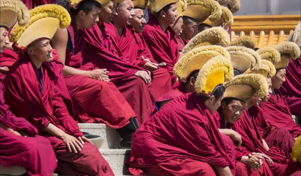 Cosa vedere in Tibet . Monaci del monastero di Labrang