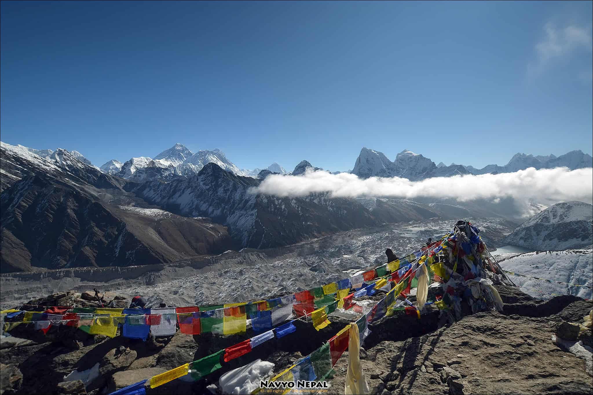 Il panorama dal Gokyo Ri sul Khumbu.