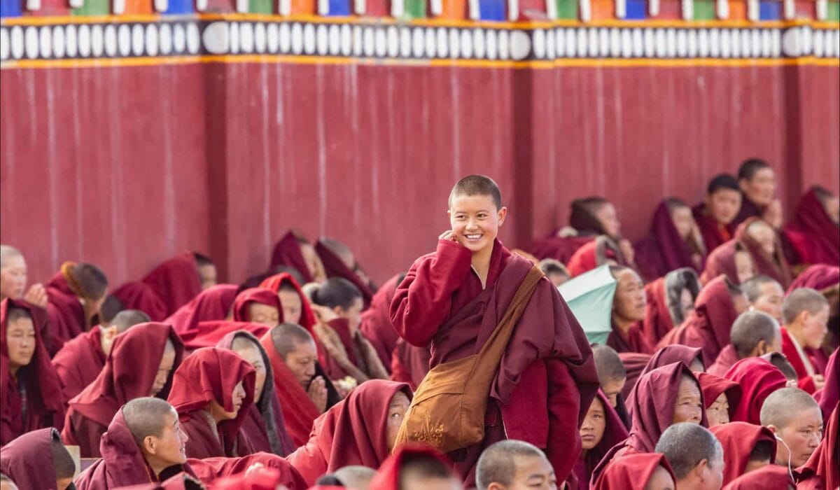Monache tibetane in Lhasa