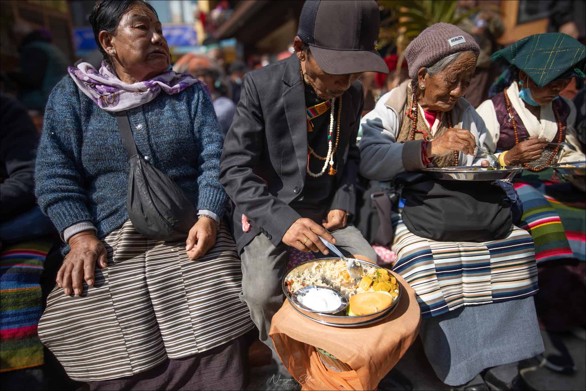 Anche il pranzo apparentemente piace!