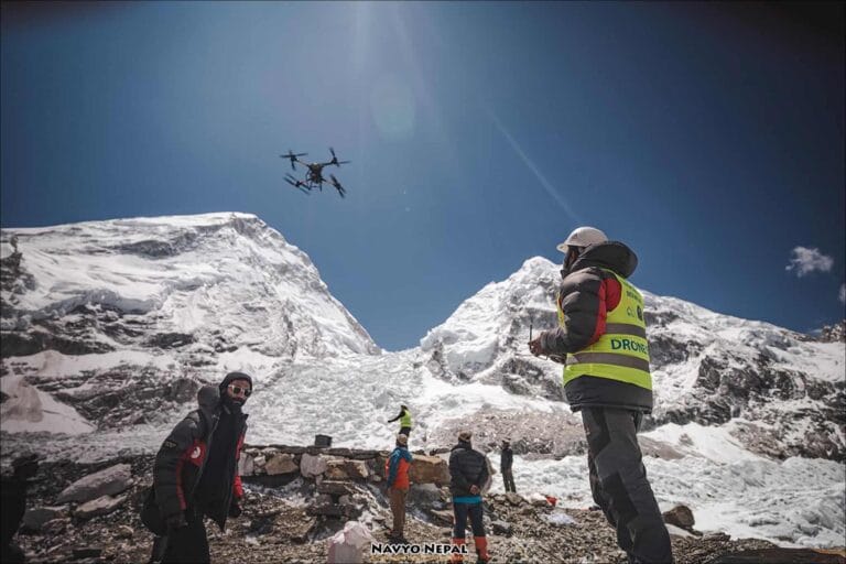 Le drone sul Everest