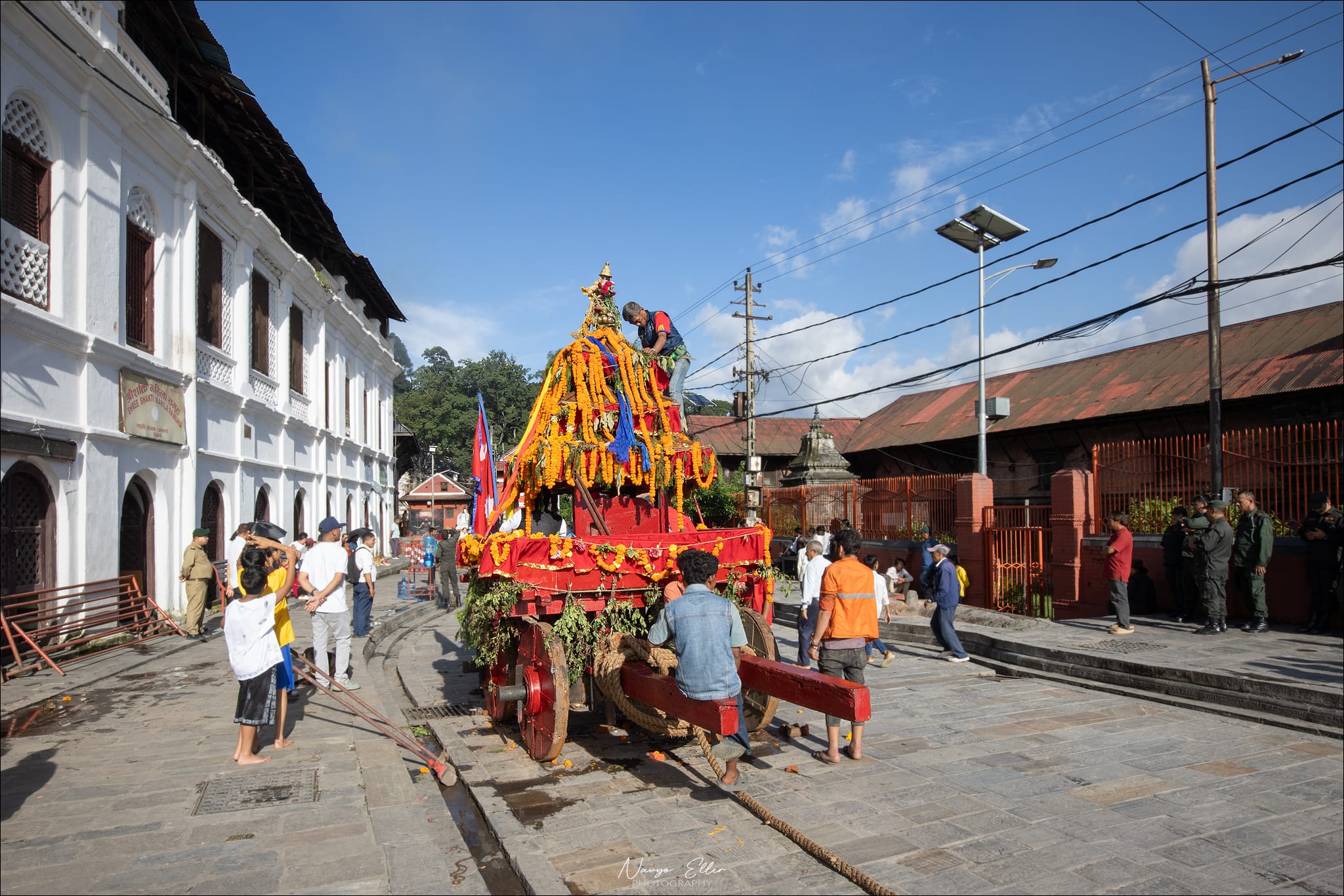 Il carro (rath) della dea Ganga Mai